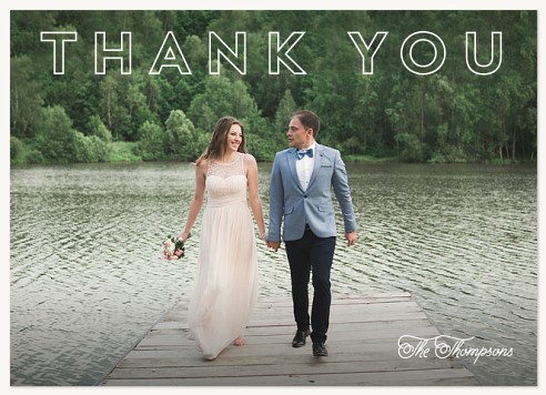 Mod Thanks Thank You Cards 