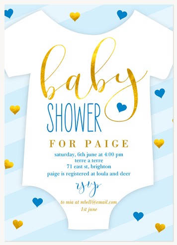 Candy Hearts Baby Shower Invites 