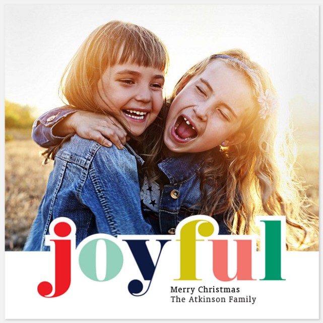 Colors of Joy Holiday Photo Cards
