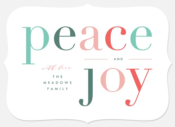 Joyous Peace Holiday Photo Cards