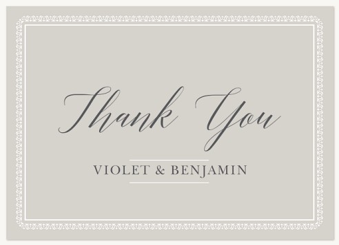 Delicate Border Thank You Cards