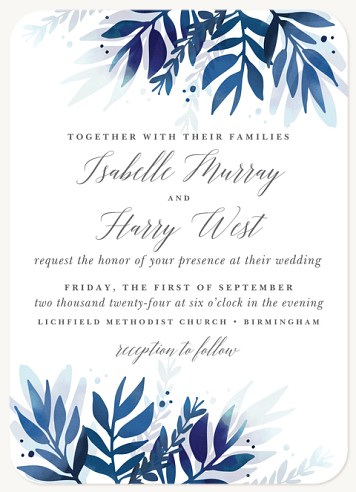 Twilight Flora Wedding Invitations