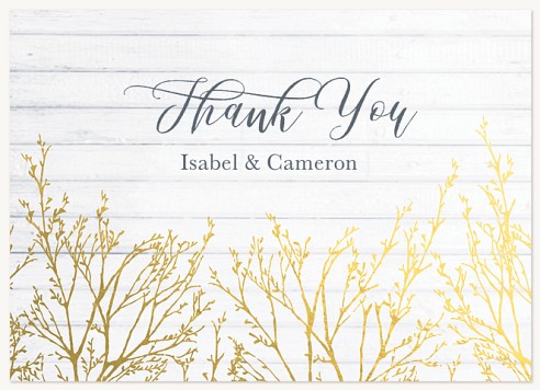 Gilded Brush Thank You Cards