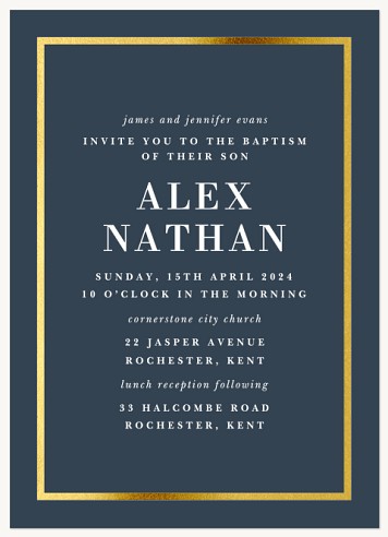 Dignified Blessing Christening Invitations | Christening Invites