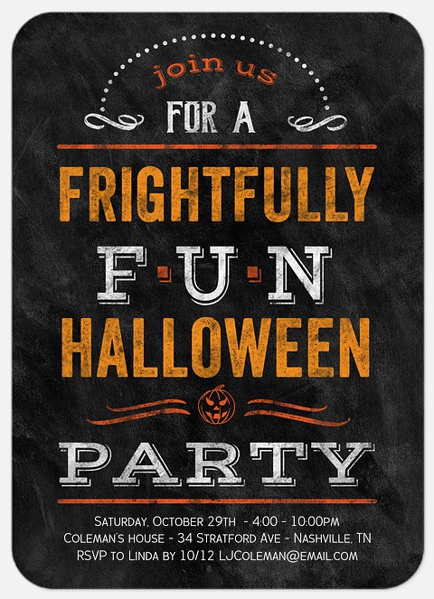 Frightful Thrills Halloween Photo Cards