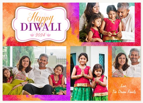 Colourful Diwali Diwali Greeting Cards