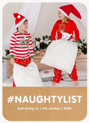 Naughty List Christmas Cards