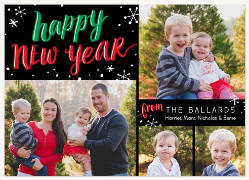Christmas Grid New Year Cards