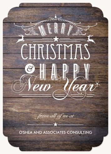 Merry Panels Christmas Cards for Business