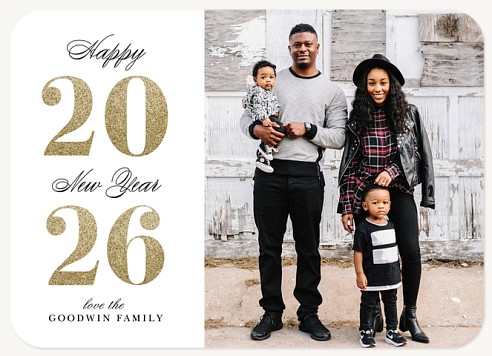 A Bold New Year Christmas Cards