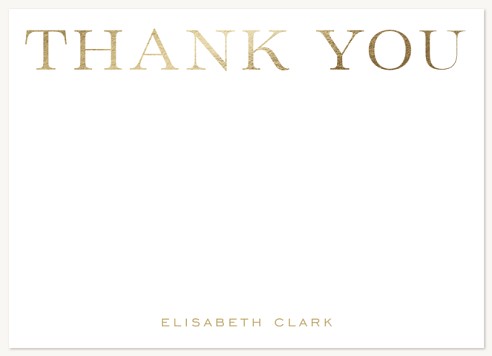 Elegant Class Thank You Cards for Women