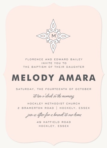 Touched By Grace Christening Invitations | Christening Invites