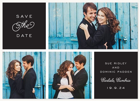 Romantic Curls Save the Date Cards