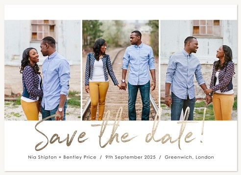 Beloved Script Save the Date Cards