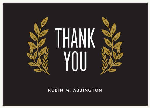 Framed Laurels Thank You Cards for Women