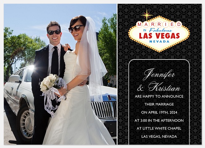 Las Vegas Wedding - Black Wedding Announcements