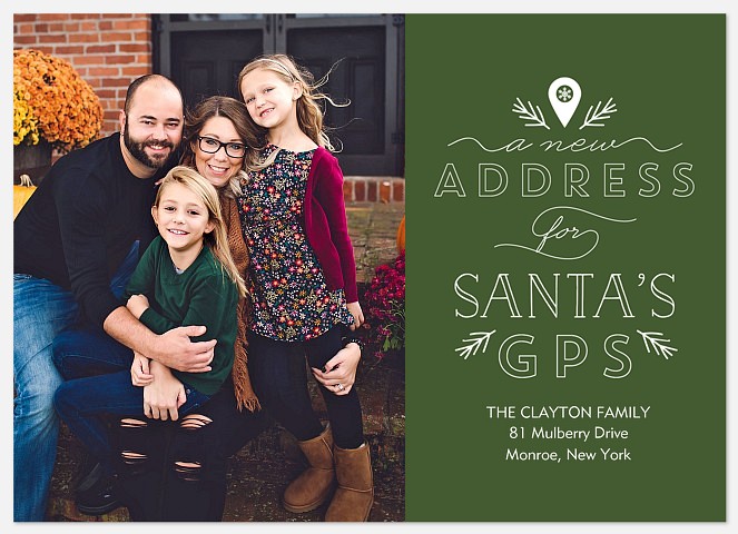 Santa's GPS Holiday Photo Cards