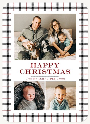 Traditional Flannel Christmas Cards