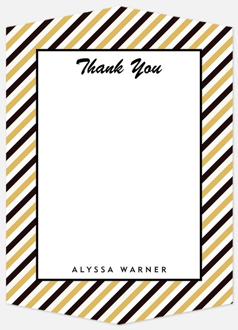 Bold Pennant Thank You Cards 