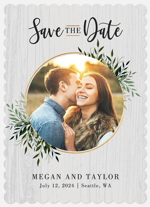 Vineyard Frame Save the Date Photo Cards