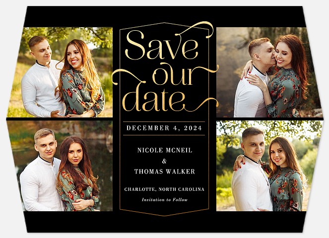 Sophistication Save the Date Photo Cards