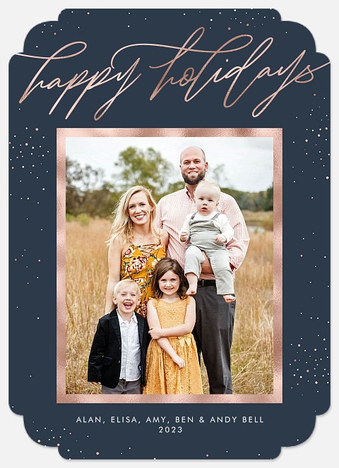 Luxe Style Holiday Photo Cards