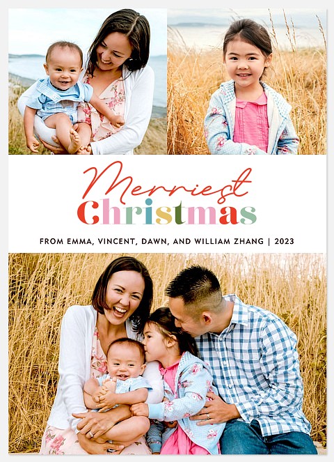 Colorful Holidays Holiday Photo Cards