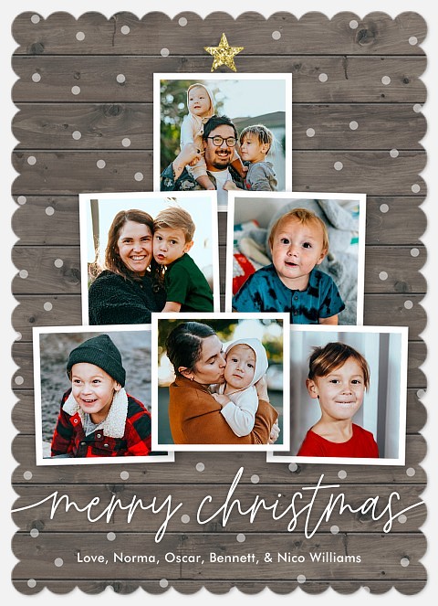 Farmhouse Tree Holiday Photo Cards