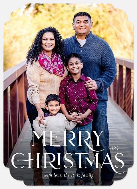 Royal Letters Holiday Photo Cards