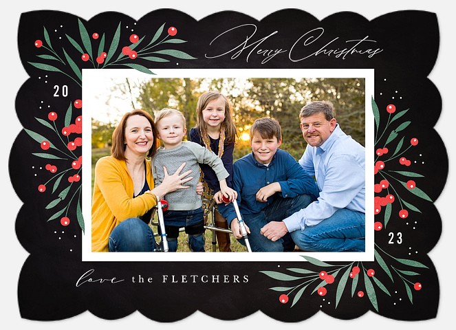 Bountiful Frame Holiday Photo Cards