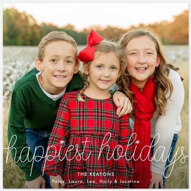 Happiest Holidays Holiday Photo Cards