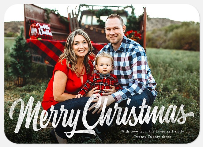 Frosted Holiday Photo Cards