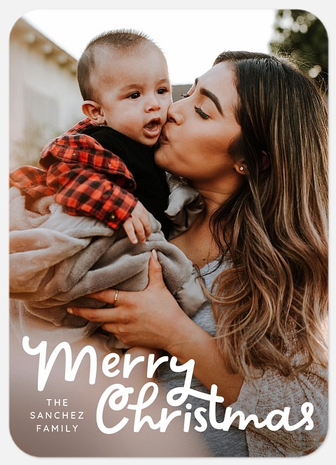 Merry Overlay Holiday Photo Cards