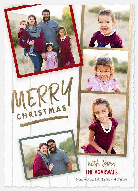 Multi-Color Film Strip Holiday Photo Cards