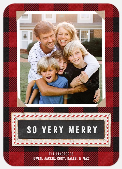 Farmhouse Frame Holiday Photo Cards