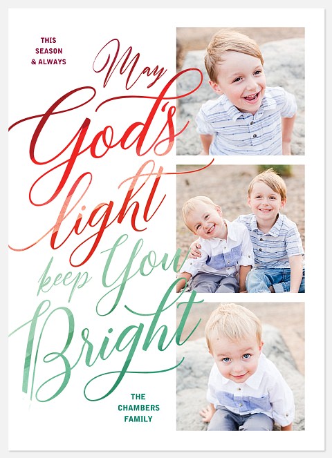 God's Light Holiday Photo Cards
