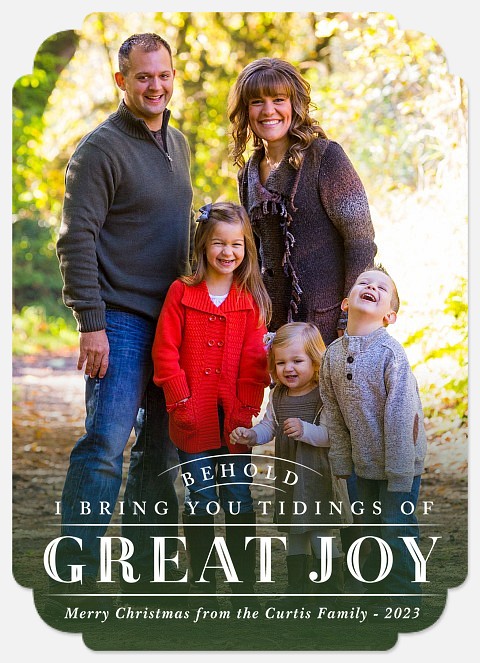Grand Tidings Holiday Photo Cards