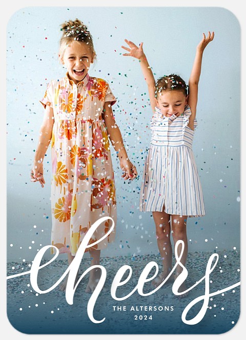 Snowy Cheer Holiday Photo Cards