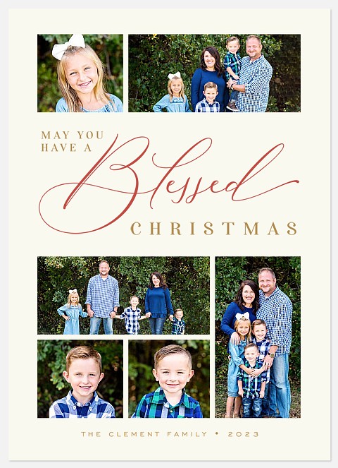 Most Blessed Holiday Photo Cards