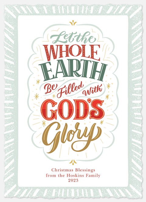 God's Glory Holiday Photo Cards
