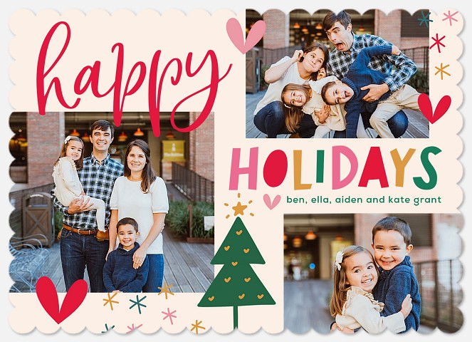 Playful Trio Holiday Photo Cards