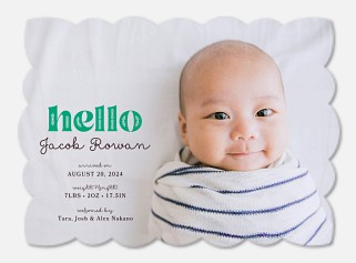 Embroidered Hello