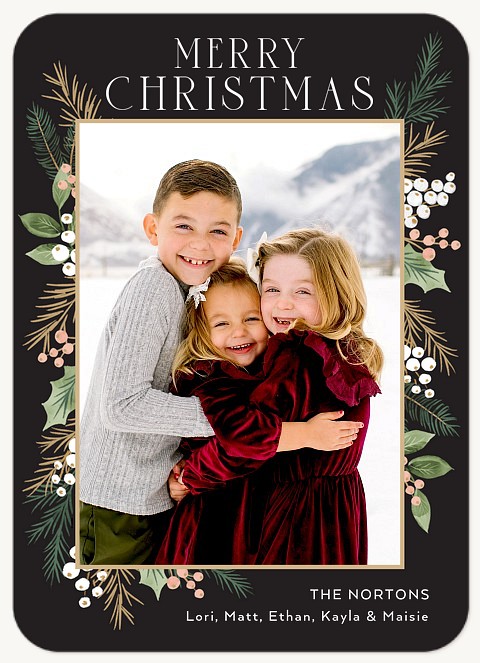 Greenery Frame | Photo Holiday Cards