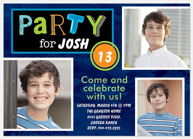 Party Starter  Kids' Birthday Invitations