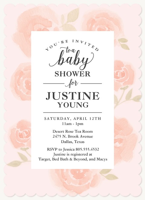 Vintage Roses | Baby Shower Invites