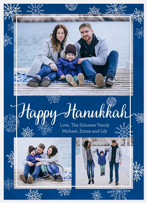 Snowfall  Hanukkah Photo Cards