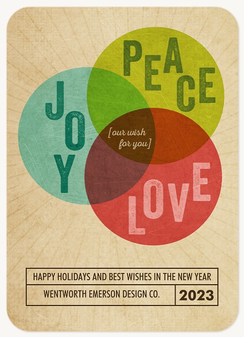 Merry Diagram Business Holiday Cards