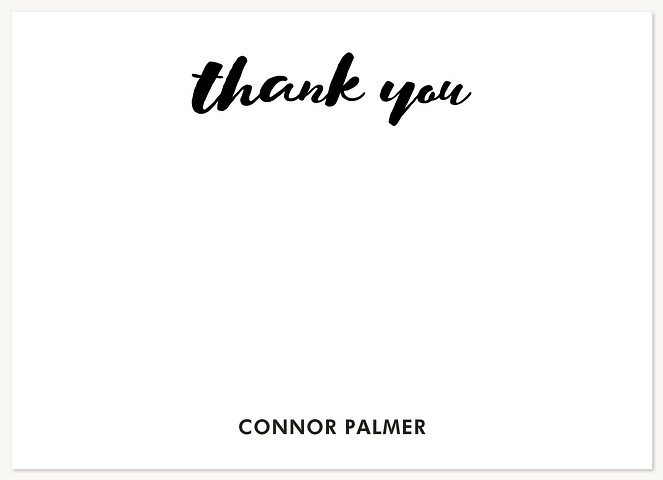 Signature Style Thank You Cards For Men