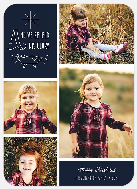 Blessed Glory Holiday Photo Cards