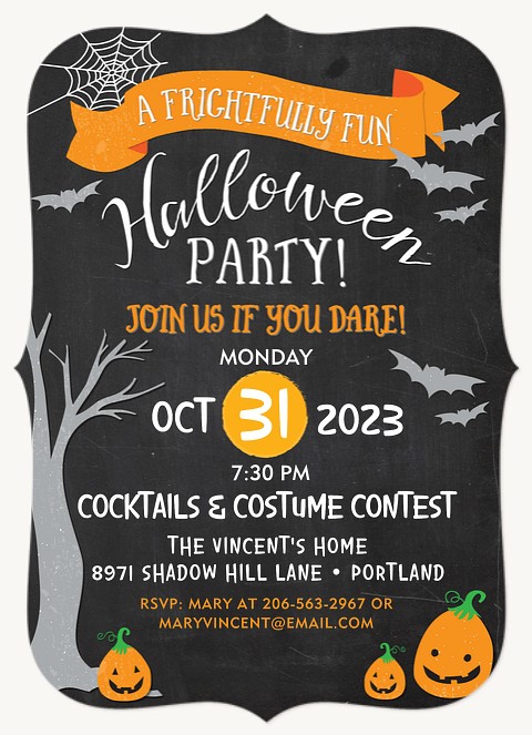Frightfully Fun Halloween Party Invitations